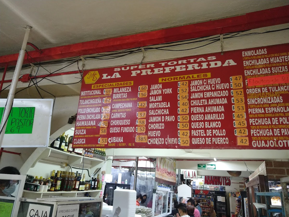 La Siempre Preferida Menu - Image 1